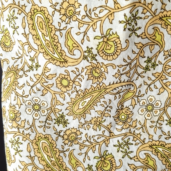 Vintage Paisley Kitchen Tie on Bib Apron - Picture 3 of 7